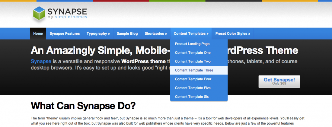 Synapse Wordpress Theme By Simple Themes